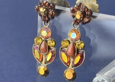 Pendientes colgantes de cristal Sorrelli Foto 1 de 4