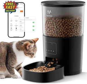 Alimentador Automático para Gatos, 2.4Ghz Wifi Secado Automático Dispensador de Alimentos para Mascotas con App Remote Co - Imagen 1 de 12