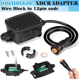 010-11613-10 Xdcr Wire Block Adapter for Garmin 12-pin Sounder Connector - Imagen 1 de 10
