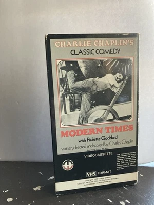 Charlie Chaplin’s Modern Times Classic Comedey 1978 VHS RARE - Image 1 of 4