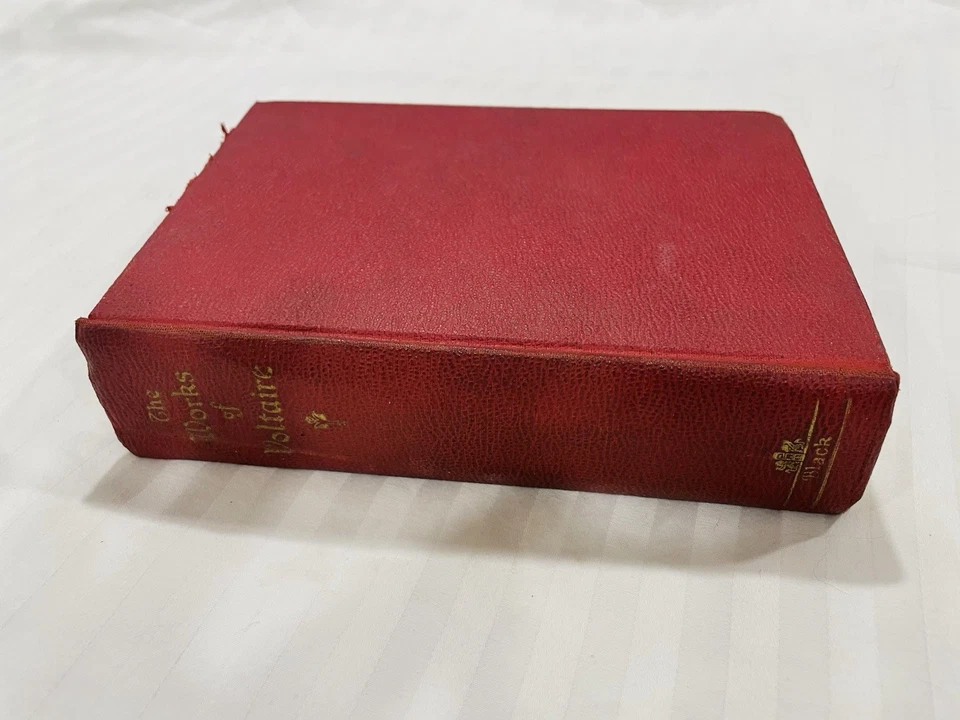 The Works of Voltaire 8 Volumes in 1 Walter J. Black 1927 Vintage Antique Book Foto 1 de 3