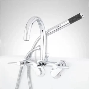 Neue Chrom Sebastian Wannenarmatur und Handbrause mit variabler Mitte und Hebel - Bild 1 von 3