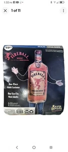 Fireball Whisky Costume Adult Liquor Bottle Halloween One Size New - Picture 1 of 3