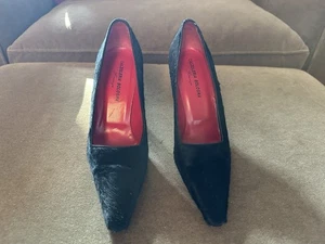 Damen-Heels Clazoleria Bologna Firenze schwarz Ponyhaar - Größe 40 - Bild 1 von 8