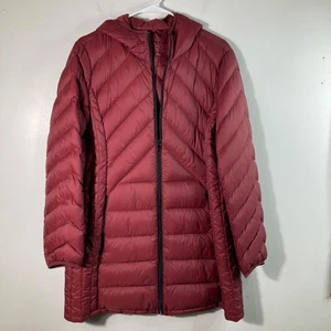 Chaqueta acolchada ligera London Fog L con capucha carmesí - Imagen 1 de 10