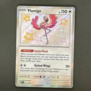 Flamigo Holo SV: Paldean Fates 211/091 lucido raro quasi nuovo - Foto 1 di 2