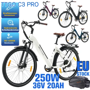 TTGO C3 PRO 250W 28 Zoll Elektrofahrrad 36V 20AH Shimano 7Gänge Adult E-Citybike - Bild 1 von 25