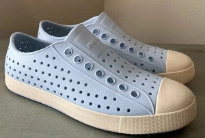 NATIVE Sz 7 Women/ 5 Men Light Blue Ivory Jefferson Rubber Shoes Sugarlite EUC - Picture 1 of 10
