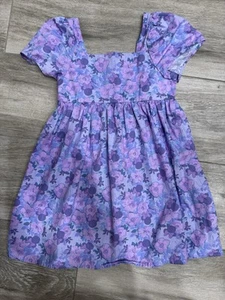 Purple puff sleeve Mini Mouse Dress Size L 10/12 - Picture 1 of 2