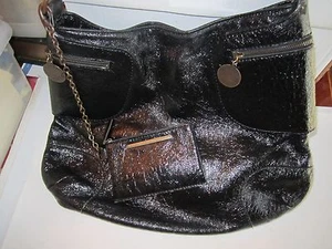 STELLA McCARTNEY SCHWARZ PATENT LEDER TASCHE TASCHE HANDTASCHE - GROSS - Bild 1 von 7