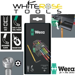 Wera Torx Key Set 967/9 TX BO Multicolour 1 L Key Set Tamper-Proof Screws 9pc - Picture 1 of 10