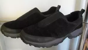 LANDS END HERREN SCHWARZ WILDLEDER SLIPPER KOMFORTSCHUHE GRÖSSE 12 M - Bild 1 von 9