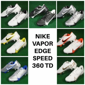 New Nike Vapor Edge Speed 360 Low 2 TD Football Cleats White Black Silver Blue - Picture 1 of 34