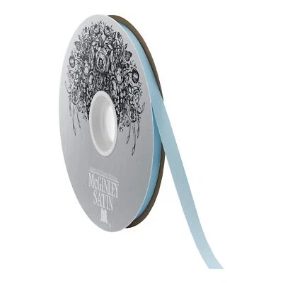 McGinley Mills 5/16" W fita de cetim acetato, azul, carretel de 100 jardas - Imagem 1 de 3