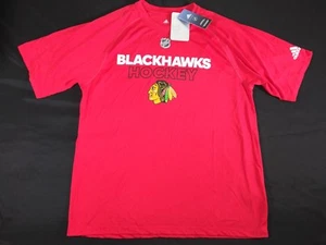 $ 40 Herren Chicago Blackhawks Adidas NHL CLIMALITE kurzärmliges T-Shirt Medium - Bild 1 von 8