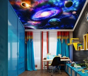3D Galaxy Vortex I5772 carta da parati soffitto murales stampa da parete decalcomania decorazione Erin 2023 - Foto 1 di 5