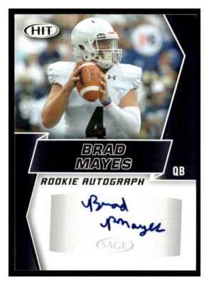 Brad Mayes 2019 SAGE HIT A8  AU  Autographs Black  Auto - Image 1 of 2