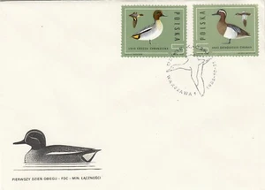 Poland FDC 1985 Polish Ducks, 3 Combo Covers! - Picture 1 of 3
