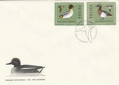 Poland FDC 1985 Polish Ducks, 3 Combo Covers! - Image 1 of 3