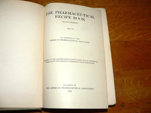 Vintage 1936 The Pharmaceutical Recipe Book Hardcover - Picture 1 of 9
