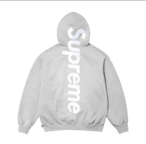 Supreme FW24 Satin Appliqué Hooded Sweatshirt SZ S/M/L/XL Gray - Picture 1 of 2