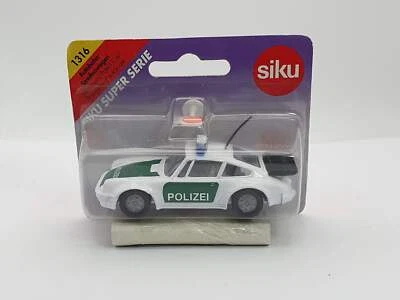 Porsche 911 Turbo Polizei N1316 Siku 1/66 Con Scatola - Immagine 1 di 3