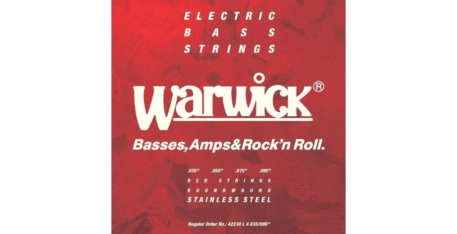 Warwick Red Strings - Bass Saiten Set 42230 L, Stainless Steel 4-String 035-095