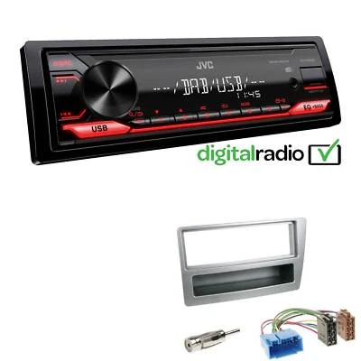 JVC 1-DIN Digital Autoradio DAB+ für Honda Civic VII Facelift 2004-2006 silber - Bild 1 von 4