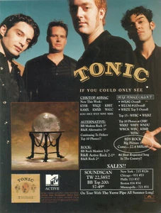 Anuncio Tonic 1997 - If You Could Only See Advertisement KYSR KWX WKKQI KMXB KBBT - Imagen 1 de 1