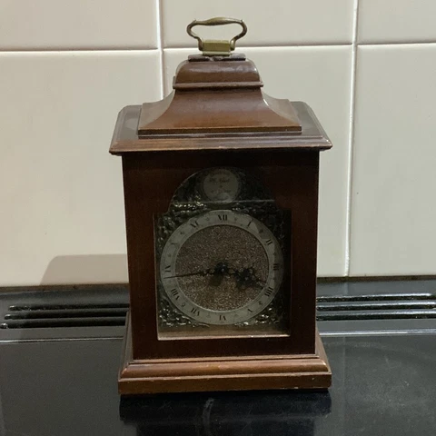 Bracket clock by Rotherham of Coventry movement Cover