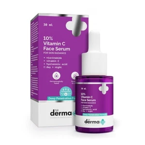The Derma Co 10% Vitamin C Face Serum | Reduces Dark Spots, Pigmentation | 30 ML - Picture 1 of 6