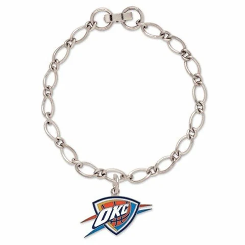 WinCraft NBA Bracelet with Charms Clamshell, Oklahoma City Thunder Cover