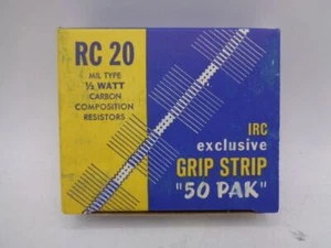 (50) IRC Mil Type RC 20 Carbon Composition Resistors, .5W 3900 Ohm - Picture 1 of 3