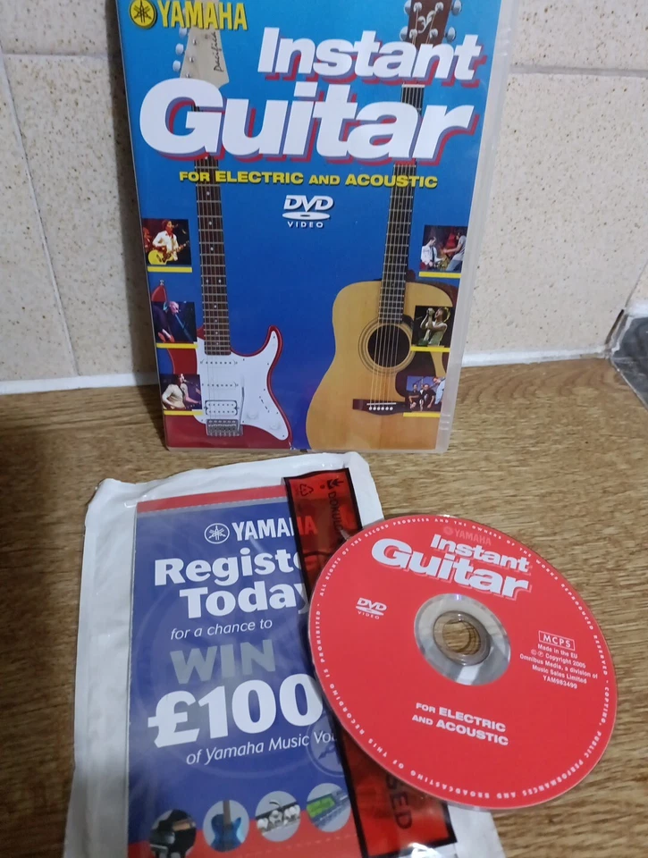 Yamaha Instant Guitar . 2005 DVD Teaching Learning For Electric, Acoustic Uk R0 - Image 1 of 1