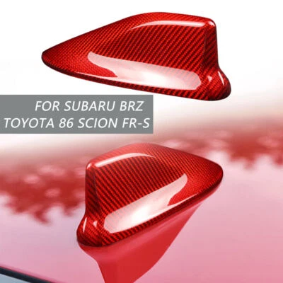 For Subaru BRZ Toyota 86 Scion FR-S Red Carbon Fiber Car Shark Fin Antenna Cover - image 1 of 4