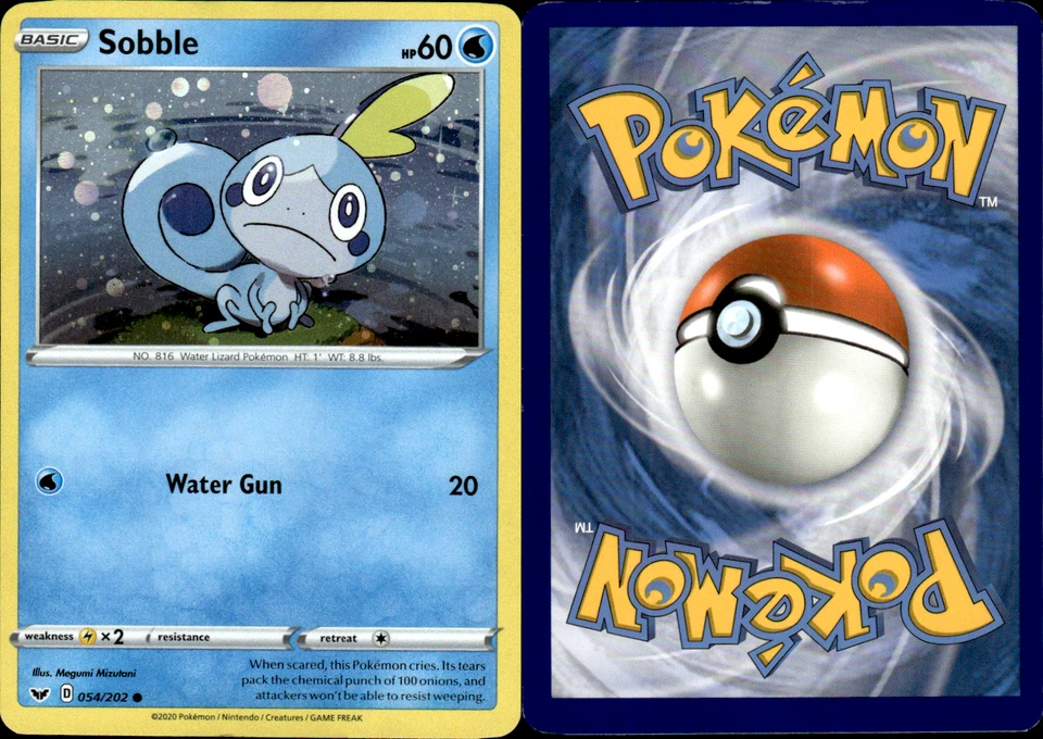 Pokemon Sobble 054/202 Cosmos Holo Promo Sword & Shield - Image 1 of 1