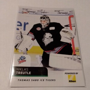 DEL Card Thomas Sabo ICE Tigers Nuremberg 2018/19 season Niklas Treutle #31