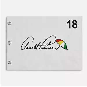 Official Arnold Palmer Signature Umbrella Embroidered Golf Pin Flag 🔥 ⛳️ - Picture 1 of 2