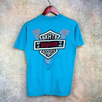 Camiseta Vintage Vision Street Wear Skate To Live Skate Boards Años 80 Años 80 Talla M  Foto 1 de 4
