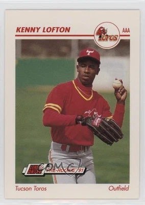 1991 Line Drive Pre-Rookie AAA Kenny Lofton #614 RC - Image 1 of 2