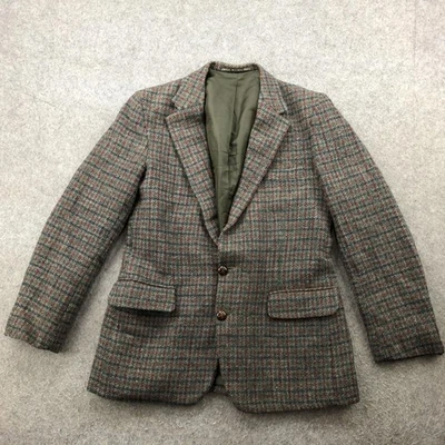 Blazer Harris Tweed De Colección Para Hombres 38R Lana Hecho en Inglaterra Barón de Piccadilly Foto 1 de 4