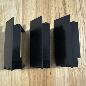 X3 LEGO Black Panel, Castle Corner Wall 3x3x6 2345 6086 6085 6071 6054 6077 6075