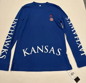 Adidas x Eric Emanuel Kansas Jayhawks Long Sleeve Shirt Men’s Small NWT - Afbeelding 1 van 11