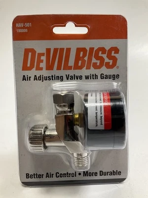 DeVilbiss 180006 / HAV-501 Air Adjusting Valve With Gauge - Image 1 of 4