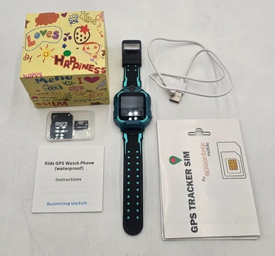 Kids Smart GPS watch Phone Waterproof with Sim Card- BRAND NEW - Image 1 of 4