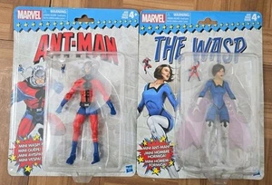 Marvel Legends The Wasp And Ant-Man Retro Vintage Action Figure Lot NEW Sealed - Picture 1 of 1