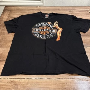 Camisa Harley Davidson Hombre 2XL Negra Manga Corta Logo Matemáticas Fresno California - Imagen 1 de 11