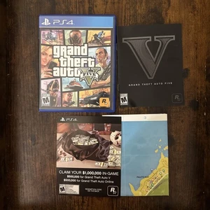 Grand Theft Auto V 5 Five OVP Hülle Sony PlayStation 4 PS4 mit Handbuch Karte - Bild 1 von 4