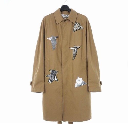 Cappotto Loewe Space Patch Uomo 46 Raro Design Geometrico Ispirato a SF