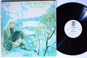 JONI MITCHELL For The Roses ASYLUM LP VG++ unipak 1st press - Imagen 1 de 2